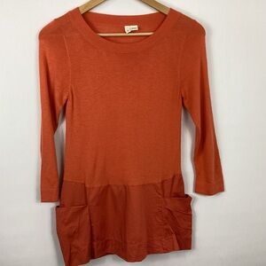 Moth Breeze Point Orange Top Size XS